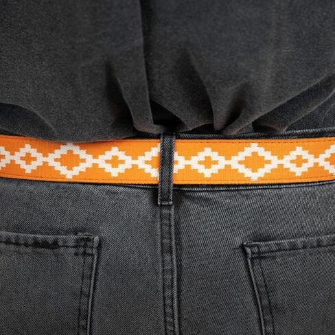 Handmade Woven Polo Belt - Guarda Pampas Design, Crafted from Full Grain Leather in Saudi Arabia