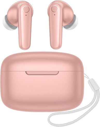 kurdene Wireless Ear Buds Bluetooth 5.4 Headphones 60H Playtime Deep Bass Stereo Earbuds with Mic Comfort Lightweight in Ear Earphones for Workout/Running Black in Kuwait