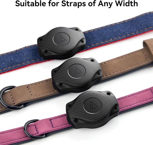 for Airtag Dog Collar Holder 2 Pack,IPX8 Waterproof for air Tags-2 Pack,for Apple GPS Tracker Accessories丨Compatible with Apple AirTags丨Fits≤ 1.2" Width Collar for Dog cat Pets. in Kuwait