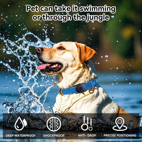 for Airtag Dog Collar Holder 2 Pack,IPX8 Waterproof for air Tags-2 Pack,for Apple GPS Tracker Accessories丨Compatible with Apple AirTags丨Fits≤ 1.2" Width Collar for Dog cat Pets. in Kuwait