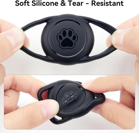 for Airtag Dog Collar Holder 2 Pack,IPX8 Waterproof for air Tags-2 Pack,for Apple GPS Tracker Accessories丨Compatible with Apple AirTags丨Fits≤ 1.2" Width Collar for Dog cat Pets. in Kuwait