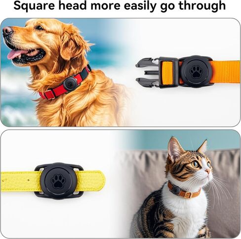 for Airtag Dog Collar Holder 2 Pack,IPX8 Waterproof for air Tags-2 Pack,for Apple GPS Tracker Accessories丨Compatible with Apple AirTags丨Fits≤ 1.2" Width Collar for Dog cat Pets. in Kuwait