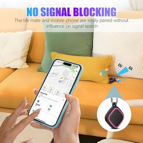 4-Pack Compatible for Tile Mate Case 2024, Soft Silicone Shockproof Protective Cover for Tile Life360 Mate Tracker Anti-Slip Tlie Mate Holder with Key Ring for Keys,Bag,Pets(White/Blue/Green/Rose Red) in Saudi Arabia