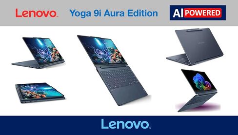 Lenovo Yoga 9i Aura Edition HIGH Performance 2-in-1 Laptop 14.0" Touchscreen OLED 2.8K Display (Intel Ultra 7-258V, 32GB LPDDR5X, 1TB SSD, Backlit KB, Fingerprint, Win11Pro) w/DKZ USB Port Expander in Saudi Arabia