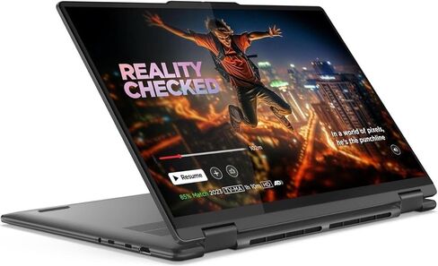 Lenovo Yoga 7i 2-in-1 Laptop with Intel Core Ultra 7 256V Processor, 14" WUXGA OLED 100%DCI-P3 HDR 500 TB Touch Display, 16GB Memory, 1TB SSD, 5MP IR Cam, Yoga Pen, Wi-Fi 7, FP Reader, and Win 11 Pro in Saudi Arabia