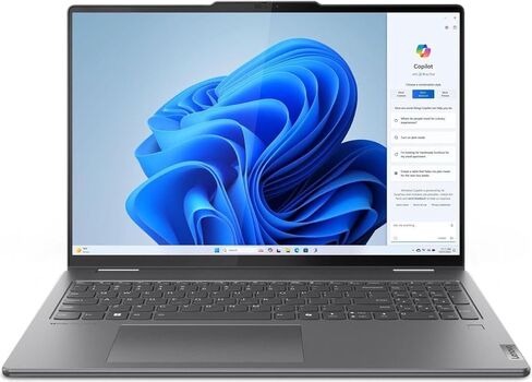 Lenovo Yoga 7i 2-in-1 Laptop with Intel Core Ultra 7 256V Processor, 14" WUXGA OLED 100%DCI-P3 HDR 500 TB Touch Display, 16GB Memory, 1TB SSD, 5MP IR Cam, Yoga Pen, Wi-Fi 7, FP Reader, and Win 11 Pro in Saudi Arabia