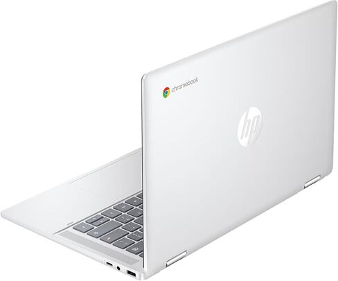 HP Convertible 2-in-1 Chromebook في Silver 14 "Touch HD Intel 4-Core تصل إلى 3.40 جيجا هرتز رام 4 جيجا بايت ذاكرة الوصول العشوائي 128GB تخزين 4K الرسومات الفائقة واي فايس أوسوم (14 ب-متجدد) in Saudi Arabia