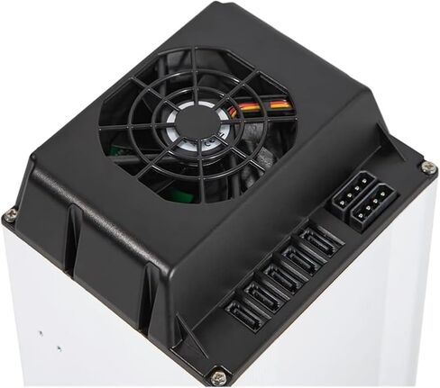 5 Bay Hard Drive Enclosure, Vertical External Hard Drive Docking SATA HDD SSD, Aluminum Alloy Drive Case Support, Power Adapter in Saudi Arabia