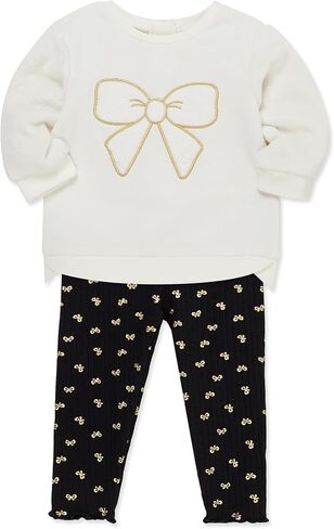 Little Me Clothes for Baby Girl's and Boy's 2-Piece Hoodie Tracksuit Jogger Sweatshirt Sets, 12 Months - 4 Toddler in Kuwait