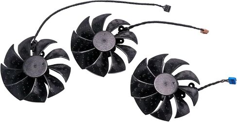 BestParts New Graphics Card Video Card Cooling Fan Replacement for EVGA RTX3070 3070ti 3080 3080ti 3090 FTW3 PLD09220S12H 87mm 4pin in Saudi Arabia