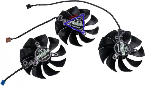 BestParts New Graphics Card Video Card Cooling Fan Replacement for EVGA RTX3070 3070ti 3080 3080ti 3090 FTW3 PLD09220S12H 87mm 4pin in Saudi Arabia
