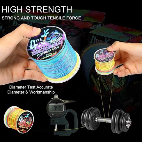100m Maximized Casting Distance Braided Fishing Line for Wide Water Coverage 4 Strand in Saudi Arabia