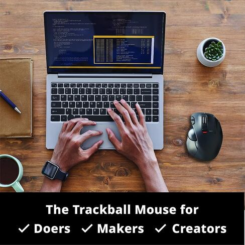 ELECOM 2.4GHz Wireless Thumb-Operated Trackball Mouse Right Handed + Left Handed in Kuwait