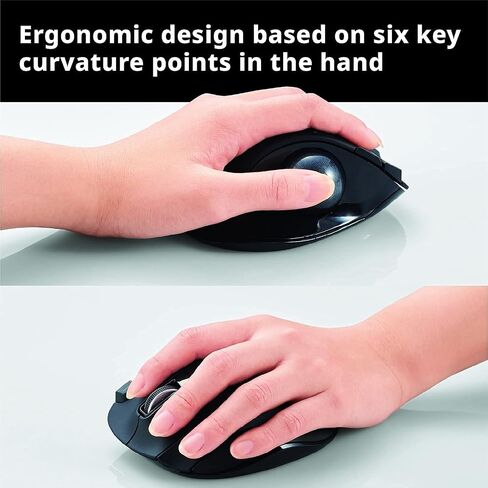 ELECOM 2.4GHz Wireless Thumb-Operated Trackball Mouse Right Handed + Left Handed in Kuwait