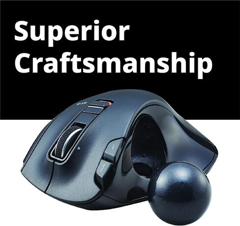 ELECOM 2.4GHz Wireless Thumb-Operated Trackball Mouse Right Handed + Left Handed in Kuwait