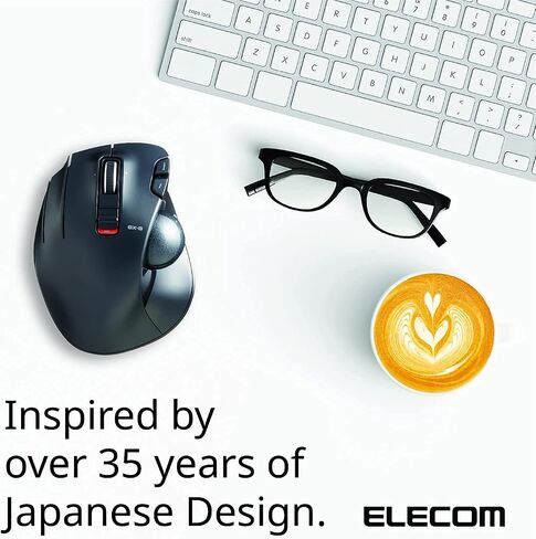 ELECOM 2.4GHz Wireless Thumb-Operated Trackball Mouse Right Handed + Left Handed in Kuwait