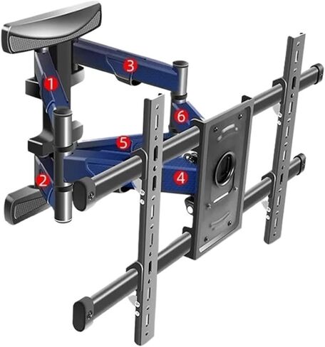 37-80 Inch 6 Arm Plasma TV Wall Mount Full Motion Tilt Bracket Frame Swivel Bracket for TV Storage Box DYQ8 in Kuwait