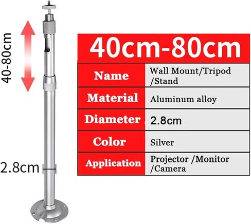 Wall Mount Bracket Ceiling Bracket for Projector DV Camera(30-60cm) in Saudi Arabia