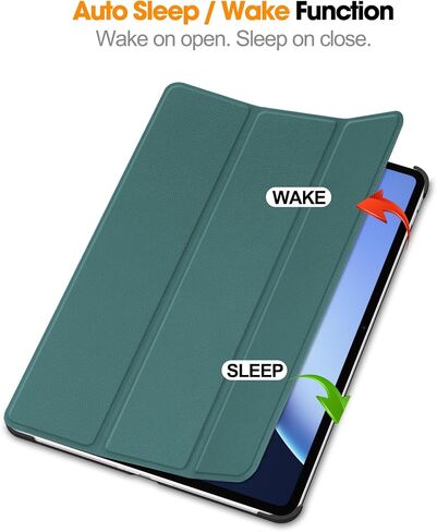 حالة ذكية لـ Oppo Pad 4 Pro/OnePlus Pad 3/OnePlus Pad 2 Pro 13.2 بوصة ، وغطاء Trifold Smart Cover Smart Trifold Lightsell مع Auto Wake/Sleep for Oppo 4 Pro Blackish Green in Kuwait