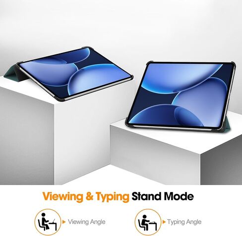 حالة ذكية لـ Oppo Pad 4 Pro/OnePlus Pad 3/OnePlus Pad 2 Pro 13.2 بوصة ، وغطاء Trifold Smart Cover Smart Trifold Lightsell مع Auto Wake/Sleep for Oppo 4 Pro Blackish Green in Kuwait
