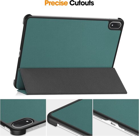 حالة ذكية لـ Oppo Pad 4 Pro/OnePlus Pad 3/OnePlus Pad 2 Pro 13.2 بوصة ، وغطاء Trifold Smart Cover Smart Trifold Lightsell مع Auto Wake/Sleep for Oppo 4 Pro Blackish Green in Kuwait