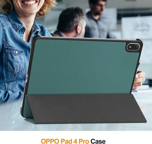 حالة ذكية لـ Oppo Pad 4 Pro/OnePlus Pad 3/OnePlus Pad 2 Pro 13.2 بوصة ، وغطاء Trifold Smart Cover Smart Trifold Lightsell مع Auto Wake/Sleep for Oppo 4 Pro Blackish Green in Kuwait