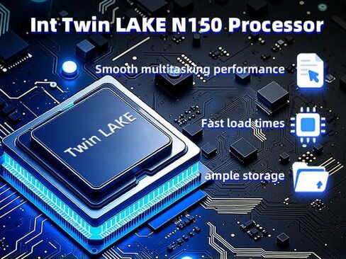 15.6" Student Laptop Business Laptop Computer Int N150 12th Gen Quad-Core up to 3.6 GHz 16GB RAM 512 GB SSD IPS＋FHD Display Webcam2025Win11 6000mAh Battery Cheap Laptops for Office Study Everyday Use in Saudi Arabia