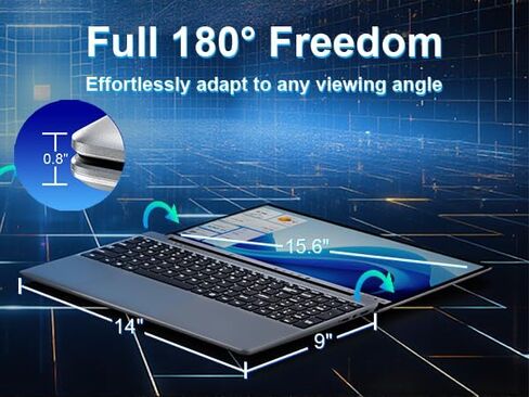 15.6" Student Laptop Business Laptop Computer Int N150 12th Gen Quad-Core up to 3.6 GHz 16GB RAM 512 GB SSD IPS＋FHD Display Webcam2025Win11 6000mAh Battery Cheap Laptops for Office Study Everyday Use in Saudi Arabia