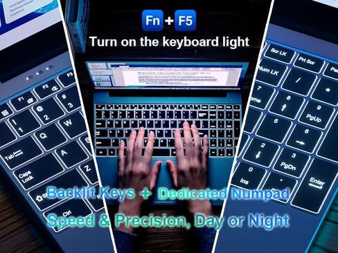 15.6" Student Laptop Business Laptop Computer Int N150 12th Gen Quad-Core up to 3.6 GHz 16GB RAM 512 GB SSD IPS＋FHD Display Webcam2025Win11 6000mAh Battery Cheap Laptops for Office Study Everyday Use in Saudi Arabia