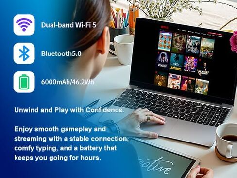 15.6" Student Laptop Business Laptop Computer Int N150 12th Gen Quad-Core up to 3.6 GHz 16GB RAM 512 GB SSD IPS＋FHD Display Webcam2025Win11 6000mAh Battery Cheap Laptops for Office Study Everyday Use in Saudi Arabia
