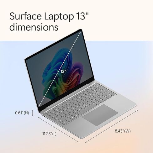 Microsoft Surface Laptop - Smurface Edition (2025) ، Windows 11 Copilot+ PC ، عرض شاشة تعمل باللمس 13 " in Saudi Arabia