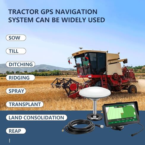 Navigator جرار GPS 7 بوصة للزراعة ، و GNSS عالية الدقة GNSS الملاح الزراعية للزراعة الدقيقة-نظام إرشاد GPS للرش ، والحرث ، والبذر مع المواقع التلقائية in Kuwait