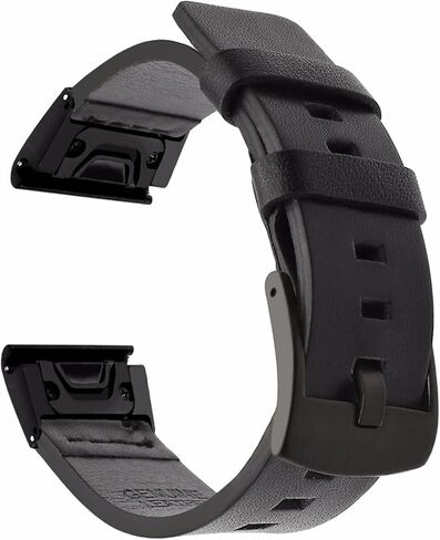 26 22 20MM Sport Leather Watch Strap Band Quick Release Bracelet For Garmin Fenix 6X 6 6S Pro 5X 5 5S Plus 3HR 935 945 Wristband in Saudi Arabia