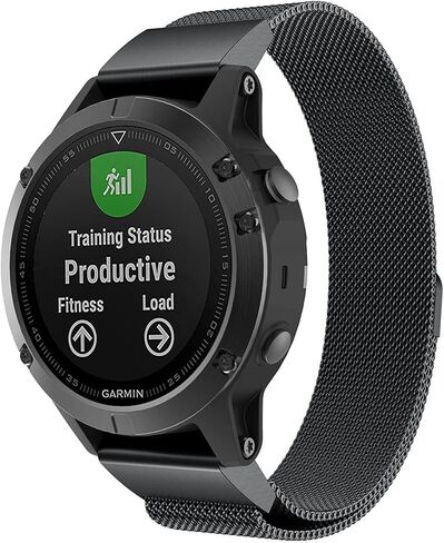 26 22 ملم من السهل ملاءمة حلقة ميلانو ووتش حزام سريع لفرقة إصدار Garmin Fenix ​​7 7X 7S 5x 5 5S 3 3HR Forerunner 935 Magnet Strap Wrist in Saudi Arabia