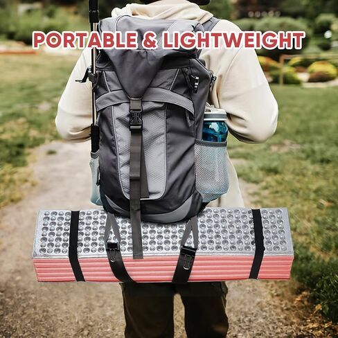 Ultralight Foam Sleeping Pad, Waterproof Closed Cell Foam Pad for Superior Insulation, Folding Sleeping Mat for Compact Storage, Foldable and Portable for Hiking and Camping in Saudi Arabia