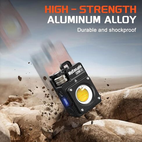 MyCompix Light Camping Light ، 3500lm قابلة للتعديل LED LANTERN مع إعادة شحنها مع 2.5-15 ساعة في وقت التشغيل والشاشة ، وسبائك مصباح يدوي ماء لانقطاع التيار الكهربائي ، والطوارئ ، والإعصار (البرتقالي) in Kuwait