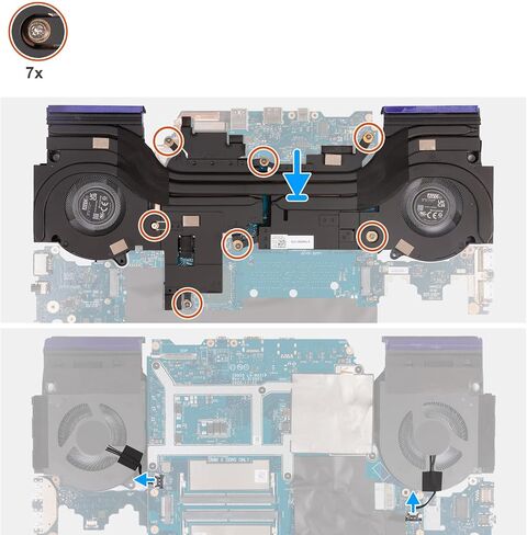12V GPU Graphics Cooling Fan Replacement for Dell G15 5530 G16 7630 2023 with RTX 4050 4060 4070 in Saudi Arabia