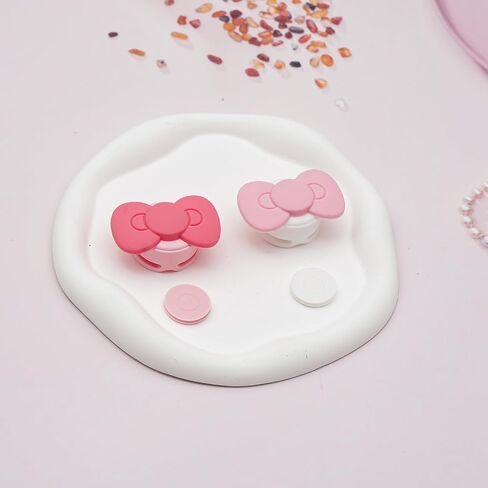 2 Pack Kids Shoe Holder for Airtag 2nd & 1st - Waterproof Cute Pink Shoe Clips Tracker Case for Girls (Small Bows) in Kuwait