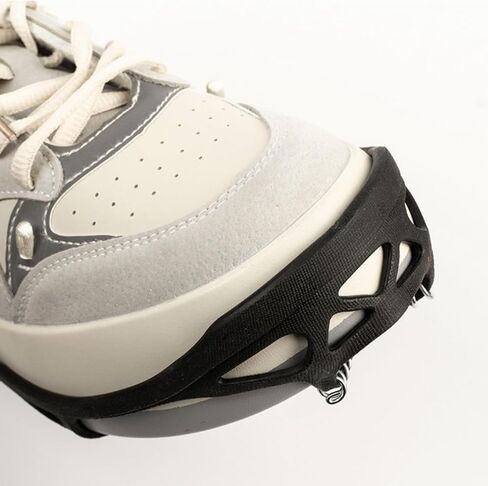 Ice Cleats for Shoes and Boots, Anti-Slip Crampons Men and Women, Snow Cleats, Ice Grips Zinc Coated Steel Coils, Shoe Spikes for Hiking, Fishing, Walking in Saudi Arabia