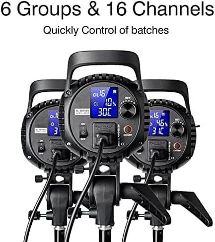 Godox SL-60W 60W CRI95+ QA> 90 5600 ± 300K Bowens Mount LED ضوء الفيديو المستمر ، تعديل السطوع ، نظام تجميع 433 ميجا هرتز ، لتسجيل الفيديو ، الزفاف ، التصوير في الهواء الطلق in Kuwait