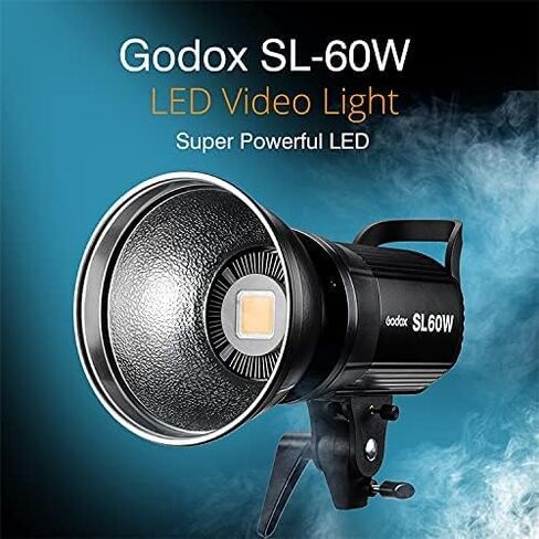 Godox SL-60W 60W CRI95+ QA> 90 5600 ± 300K Bowens Mount LED ضوء الفيديو المستمر ، تعديل السطوع ، نظام تجميع 433 ميجا هرتز ، لتسجيل الفيديو ، الزفاف ، التصوير في الهواء الطلق in Kuwait