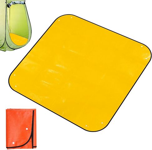 39.37x39.37in Camp Shower Tent Bottom Mat, Portable Camping Shower Pad Waterproof Tent Floor Pad Bathroom Mat for Outdoor Camping RV and Caravan in Saudi Arabia