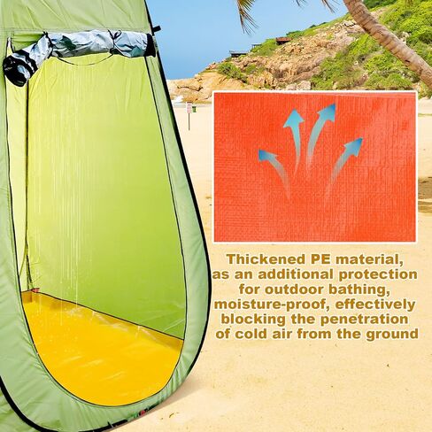 39.37x39.37in Camp Shower Tent Bottom Mat, Portable Camping Shower Pad Waterproof Tent Floor Pad Bathroom Mat for Outdoor Camping RV and Caravan in Saudi Arabia