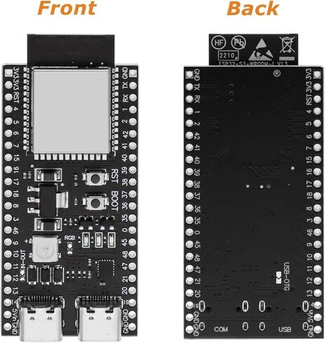 3 PCS ESP ESP-32-S3 Development Board ESP-32-S3 Module with ESP-1-N16R8 Low Power MCU with Dual-Mode Wi-Fi and Bluetooth Type-C Connector Compatible with Arduino in Kuwait