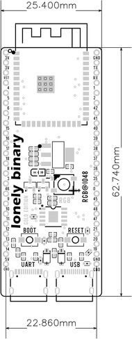 ESP32-S3 Gold Edition Dev Board-16MB Flash 8MB PSRAM DUAL USB-C IPEX Antenna WiFi Bluetooth لمشاريع Arduino IoT ، Micropython & ESP-IDF N16R8 (16 ميجابايت +هوائيات الذهب الذهب) in Kuwait