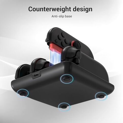 CoBak Charging Dock for Nintendo Switch 2 Joy-Con Controllers - 4-in-1 Fast Charger Station with Magnetic Base, Weighted Stand, and Overcharge Protection - Includes Charging Cable in Saudi Arabia
