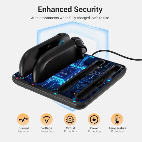 CoBak Charging Dock for Nintendo Switch 2 Joy-Con Controllers - 4-in-1 Fast Charger Station with Magnetic Base, Weighted Stand, and Overcharge Protection - Includes Charging Cable in Saudi Arabia