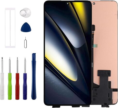 شاشة AMOLED متوافقة مع Xiaomi Poco F6 24069PC21G ، 24069PC21I 6.67 "شاشة LCD مجموعة أرقام الشاشة اللمس مع مجموعة أدوات الإصلاح ، وظيفة بصمة الدعم in Saudi Arabia