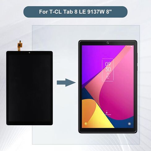 شاشة LCD الرقمية متوافقة مع TCL Tab 8 LE 9137W 8 "LCD عرض شاشة لمس مع الأدوات in Saudi Arabia