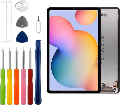 Duotipa 10.4 "شاشة شاشة LCD جديدة لـ Samsung Galaxy Tab S6 Lite 2020/2022 شاشة LCD شاشة تعمل باللمس مع مجموعة أدوات الإصلاح in Saudi Arabia